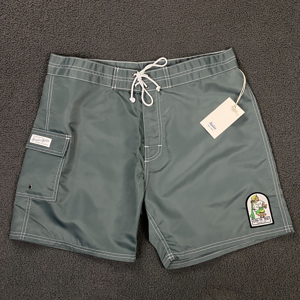 Kanvas by Katin Waterman Trunk Mens 34 Blue Swim Board Heritage Collection